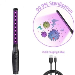 Wholesale Handheld rechargeable led UVC stick portable Disinfectant uv sterilizer led lamp for Hotel Household Wardrobe Toilet from china suppliers