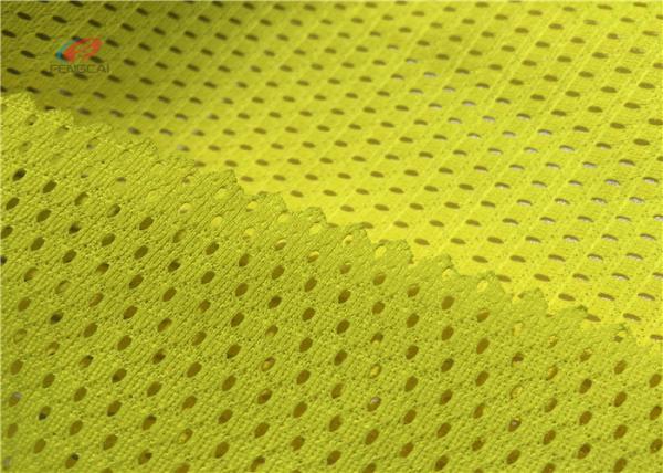 120GSM Yellow Color Fluorescent Material Fabric For Fashion Traffic Safety