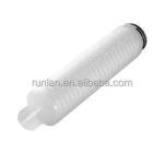 10/20/30/40 Inch Pleated Liquid Filter Cartridge for Food Beverage Processing