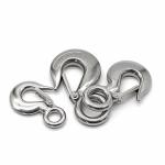 Big Cargo Stainless Steel Eye Hook / Flexibility Stainless Swivel Snap Hook PVC