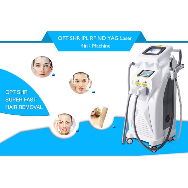CE Approved Multifunction Beauty Machine OPT E-light IPL RF Nd YAG Laser Machine