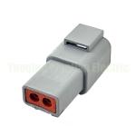 2 Pin DTP04-2P ATP04-2P DEUTSCH DTP Gray Receptacle Connector Waterproof