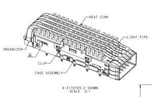 Wholesale Press Fit Through Hole 2-2170705-6 ZQSFP+ Cage 3.1-3.5V from china suppliers