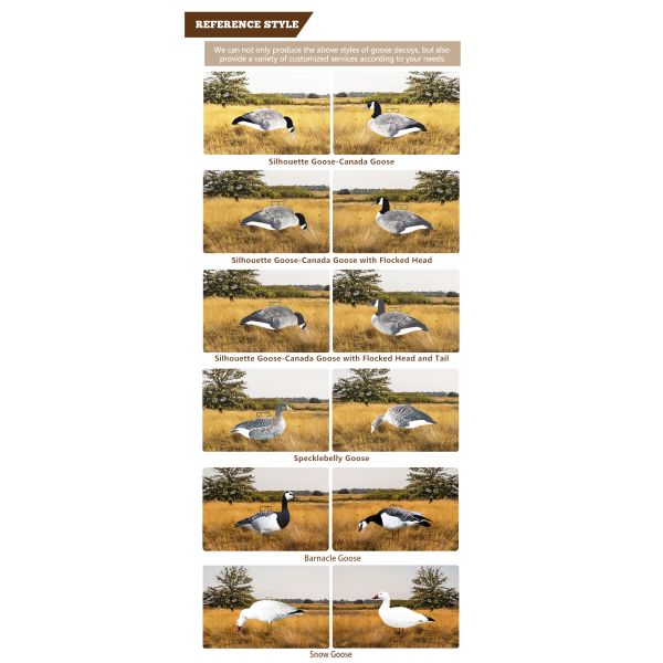 350g Real Like Size Specklebelly Goose Decoys Full Body Floating For Hunting