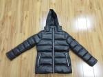 Ladies Long Black Puffa Coats For Womens Long Padded Jacket With Fur Hood
