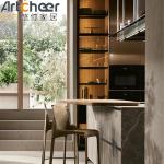 Customize Size Durable Luxury Cabinet Kitchen with Glass Door and Lazy Susan