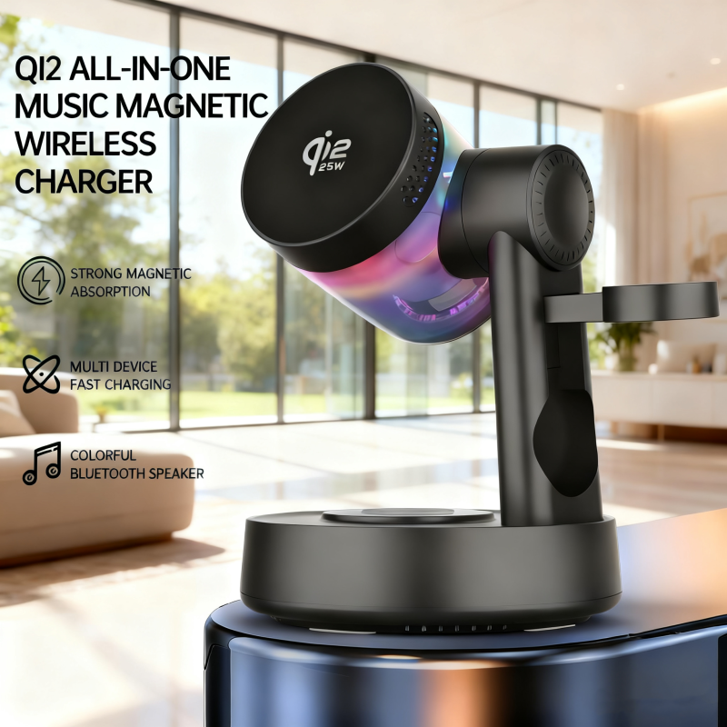 Music Wireless Charger (25W): Supports Your Latest System And Features A Speaker