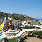 FRP Custom Water Slides , 6 People Fiberglass Family Slide , Aqua Park Equipment