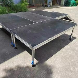 Wholesale Round / Square Portable DJ Stage Platform Detachable Aluminum Alloy Glass Plywood Material from china suppliers