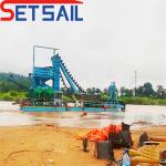 US Currency Chain Bucket Diamond Dredger for Reservoir Gold and 30 Days Return