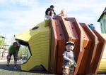 Lion Theme Artistic Playground Slides For Adults Residential Outdoor Playground