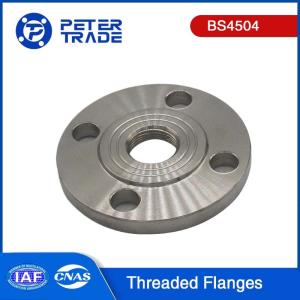 Wholesale BS4504 Carbon Steel Threaded Flanges Raised Face ASTM A105 2 Inch Threaded Pipe Flange PN 40 for Oil and Gas Industry from china suppliers