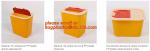 BIOHAZARD WASTE CONTAINERS, PLASTIC STORAGE BOX, MEDICAL TOOL BOX, SHARP