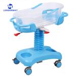Factory 3 Function Hydraulic Infant Medical Bed ABS Plastic Babies Hospital Crib