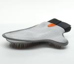 Bath Washing Pet Grooming Glove / Cat Grooming Brush Glove Mesh Cloth Material