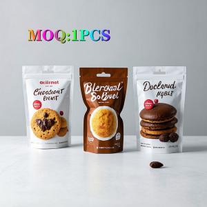 Wholesale Premium Odor-Blocking Plastic Pouches With Zippers Custom Food Packaging For Baklava Cookies Croquettes Crispy Snacks from china suppliers
