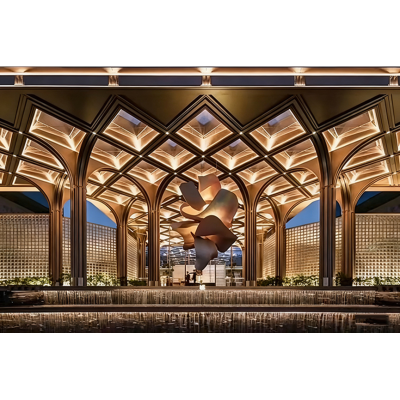 Custom-shaped Aluminum Square Tubes 50×100mm Customizable Straight / curved / Special Shapes For Ceilings Curtain Walls