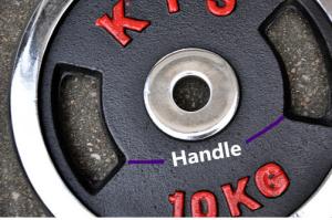 Wholesale 2.5kg 5kg 7.5kg 10kg 15kg 20kg chromed handle barbell plate with two handles from china suppliers
