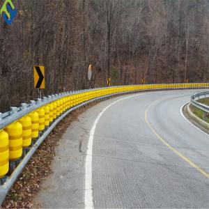 Wholesale EVA Traffic Curve Bend Road Roller Barrier Highway Guard Rail Rotating from china suppliers