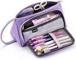 EASTHILL Big Capacity Pencil Case Pouch Pen Case Simple Stationery Bag School