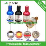 2.1A New 4 in 1 Car charger Colourful USB charging with safety hammer LED light