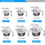 90Ra CRI LED Ceiling Downlight 40W 4000K With 15 30 45 Degree Lighting Angle