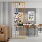 Interior Decor Gold Room Divider Screen Laser Cut Privacy Panels