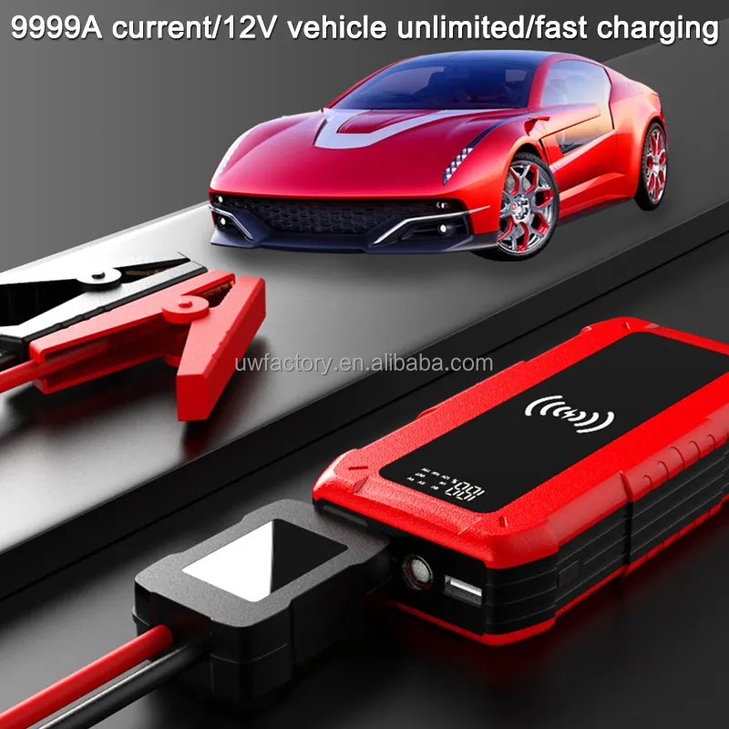 AC400V Rated Output 12V 72000mAh Multifunction Portable Car Jump Starter with Flashlight and 225kWh Storage Capacity