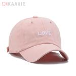 100% Cotton 5 Panel Baseball Caps Curved Brim Pink Sports Cap 58cm