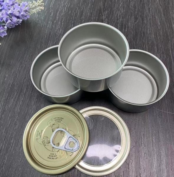 Round Shape Small Tinplate Empty Can For Dog Food, Cat Food Or Other Animals
