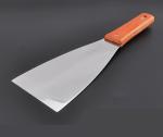 Stainless steel 8 inch belt boring oil knife (wood handle) ink knife knives