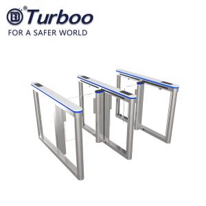 Wholesale Awesome Waist High Turnstile Fully Automatic 10mm Transparent Acrylic Wings Panel from china suppliers
