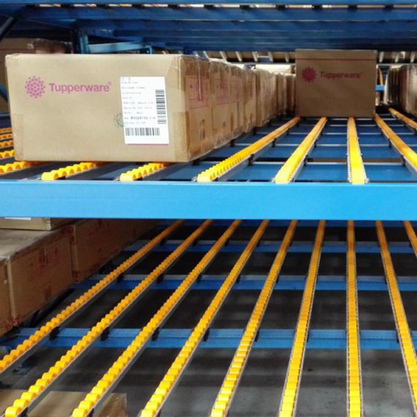 Industrial Adjustable Lane Gravity Racking System With Interchangeable Roller