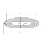 Aluminium 152mm Winch Cable Roller , Harbor Freight Fairlead Customized Colour