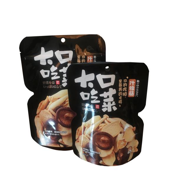 sustainable metalized stand up plastic bag eco friendly packaging for dried