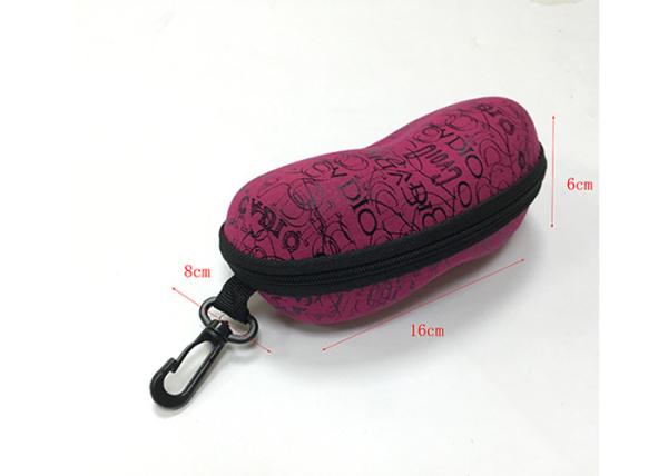 Girl Pink Eva Zipper Case / Protective Glasses Case Waterproof PU Fabric