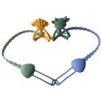 Cartoon Shape Baby Teether Toys Food Grade BPA Free DIY Silicone Teether