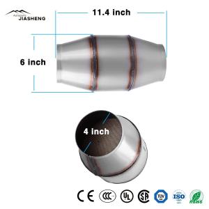 Wholesale 4&quot; Inlet Outlet Universal Catalytic Converter Direct Fit Exhaust Auto Catalytic Converter with High Performance from china suppliers