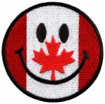 Canda Sew On Iron On Flag Patches Embroidery , Washable 3D Clothing Brand
