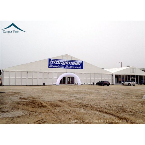 Water Proof Warehouse Tents Aluminium Structure PVC Fabric 15m By 30m