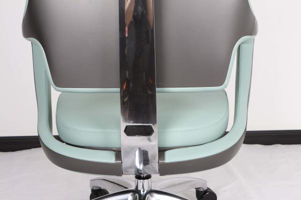 Executive Swivel Ergonomic High Back Office Chair PU Leather Middle Back 23.2