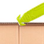 Customizable Plastic Handle Carbon Steel Blade Safety Carton Knife with Color
