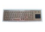 Customizable Long Stroke Industrial Keyboard With Touchpad , Mounting Holes