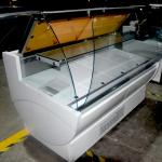 900mm Depth Slim Design Deli Meat Display Case For Butchery Shops Fan Cooling