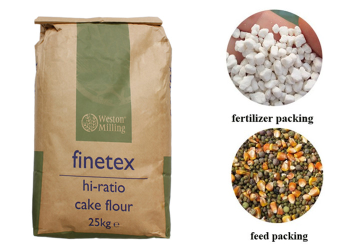 10kg 20kg 25kg 50kg Kraft Multiwall Paper Bags For Isomalto Oligosaccharides Edile