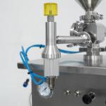 Semi Automatic Cosmetic Cream Bottle Filler Syringe Gel Sanitary Grade