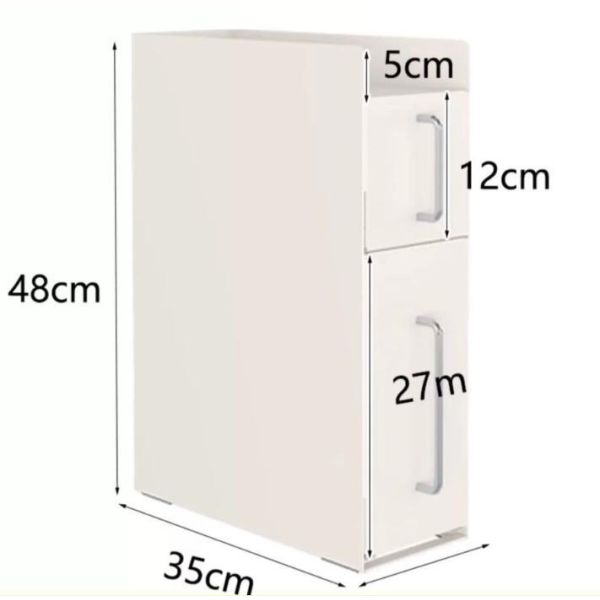 Two Layer Dust Proof Cup Countertop Storage Cabinet Rack