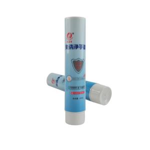 Wholesale Custom cosmetic yellow facial cleanser soft tube empty body lotion shampoo plastic tube packaging from china suppliers