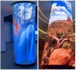 Customized P4 Curved LED Video Wall Indoor Eye-Catching Advertising LED Screens