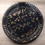 Round Sushi Disposable Takeaway Tray Fast Food Plastic Circle Platter Container